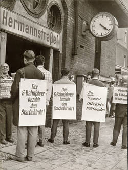 Boykottaufruf S-Bahn nach dem Mauerbau, 1961