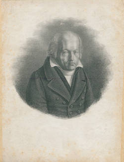 Alexander von Humboldt, Porträt und faksimiliertes Autograph;