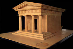 Modell des Mausoleums der Familie von Hoym;
