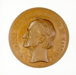 Medaille zum 50jährigen Berufsjubiläum des Botanikers Carl Friedrich Philipp von Martius
