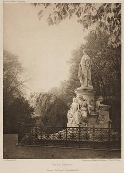 Aus dem Berliner Tiergarten. 1. Goethe-Denkmal