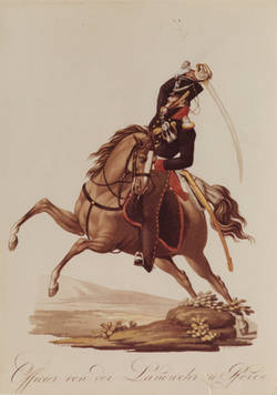 Offizier der Landwehr zu Pferde;