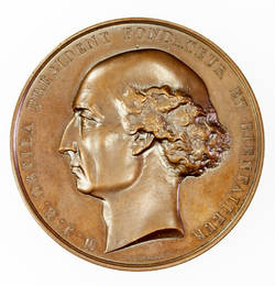 Medaille auf den Toxikologen Mathieu Joseph Bonaventure Orfila;