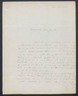 Hermann Karsten, Brief