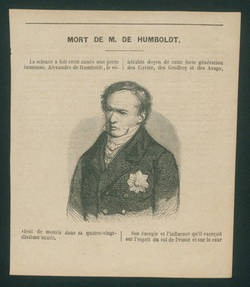Mort de M. de Humboldt.