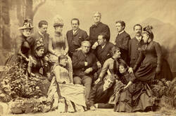 Wallner-Theater Gruppenbildnis beim Gastspiel in Dresden1887