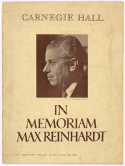 In Memoriam Max Reinhardt