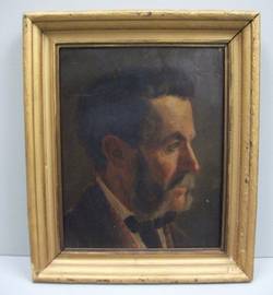 Gemälde mit Portrait eines unbekannten Herren;