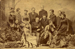 Wallner-Theater Gruppenbildnis beim Gastspiel in Dresden 1887