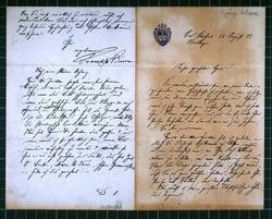 Eigenhändiger Brief von Franz Adam an Dr. Robert Dohme.