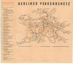 ORIENTIERUNGSPLAN DER STADT BERLIN  LUTHERISCHER TAG BERLIN 1952 4.-9. AUGUST 1952