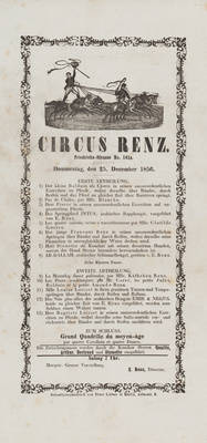Circus Renz Anschlagzettel
