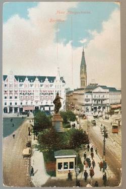 Der Alexanderplatz mit Berolina und Blick in die Königstraße.;