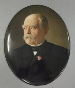 Bildplatte, Bildnis Reichskanzler Otto von Bismarck;