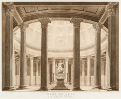 Tempel der Vesta in der Oper: Die Vestalin;