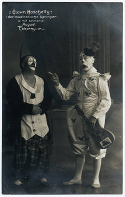 Clown Hoschetty, der musikalische Springer mit seinem August Pokorny