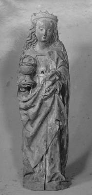 Heilige Dorothea, Figur eines Retabels aus der Kirche in Leitersdorf