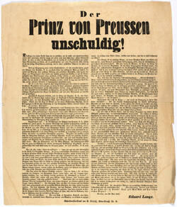 "Der Prinz von Preussen unschuldig!"