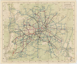 Linienplan nach dem Stande vom 15. Oktober 1927.