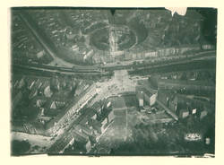 Luftaufnahme: Hallesches Tor und Belle-Alliance-Platz, Blick nach Nord