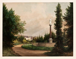 Die Grabstätte der Familie von Humboldt im Park von Schloss Tegel;