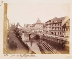 Jungfernbrücke und Schleusengraben, an der Friedrichsgracht.