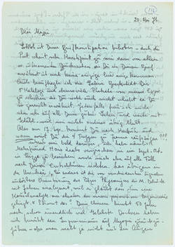 Brief von Jeanne Mammen an Max Delbrück, 20.5. (19) 71
