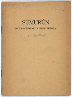 Textbuch "Sumurun"