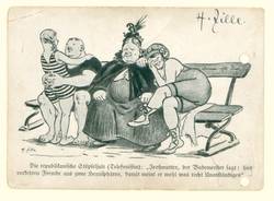 Postkarte von Heinrich Zille an den Musikmeister Hans Poeplau