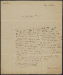 Theodor Friedrich Ludwig Nees von Esenbeck, Brief