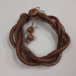 Armband aus Haaren mit Perlverschluss
