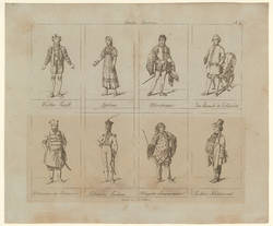 Theater Kostüme                     No. 6
( 8 Kostümentwürfe aus der Ifflandzeit );