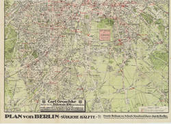 Plan von Berlin Südliche Hälfte