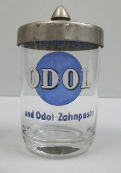 Mundwasserglas von Odol