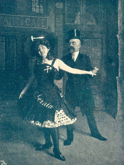 Abbildung Massary und Möller in "Auf ins Metropol" im Israel Album 1906