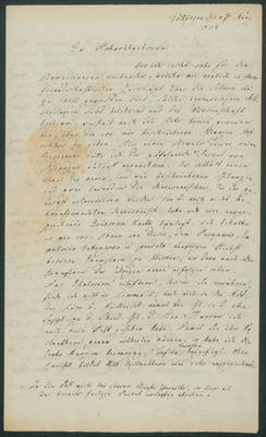 Heinrich Adolf Schrader, Brief;