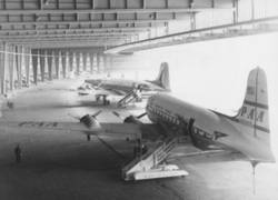 Flughafen Tempelhof mit PANAM Flugzeug