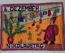 Weihnachtsbild 6. Dezember "Nikolaustag", 1963