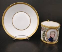 Tasse mit Unterschale, Porträt eines Jünglings (Louis Ferdinand von Preussen?)