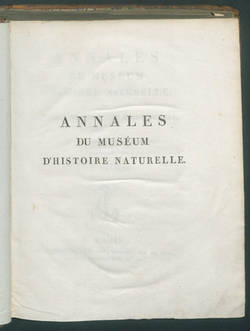 Annales du Muséum d'Histoire...
T.10;