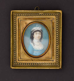 Porträtminiatur Sophie Regina Hafemann geb. Rörenstrunk (1779 - 1853);