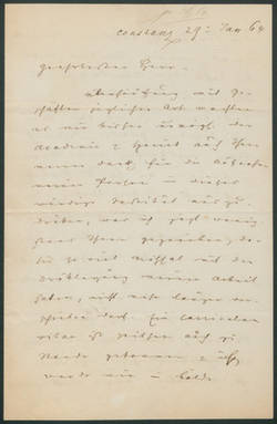 Ernst Stizenberger, Brief
