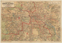 SCHWARZ Stadtplan von Berlin  1 : 25 000  Ausschnitt