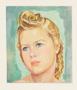 Portraitzeichnung: "Ingrid"