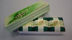 Maiglöckchen-Seife im Geschenkkarton der Berliner Firma Puhl & Co.