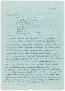 Brief von Jeanne Mammen an Max Delbrück, 10.12. (19)71