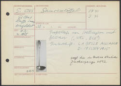 Saucenlöffel mit Profilköpfen von Wellington und Blücher (WEL, BLY) Unterschrift: LA BELLE ALLIANCE D: 18Juny1815