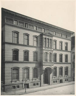 Architektonische Studienblätter, Format IV, No.78. Frontansicht der Königlichen Kunstschule in der Klosterstraße;