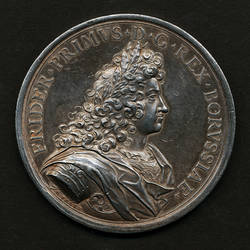 Medaille Friedrich I. von Preußen, auf die Stadterweiterung von Berlin;