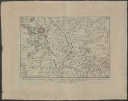 Plan der Gegend von Austerlitz in Mähren bei der Schlacht am 2. Dezember 1805;